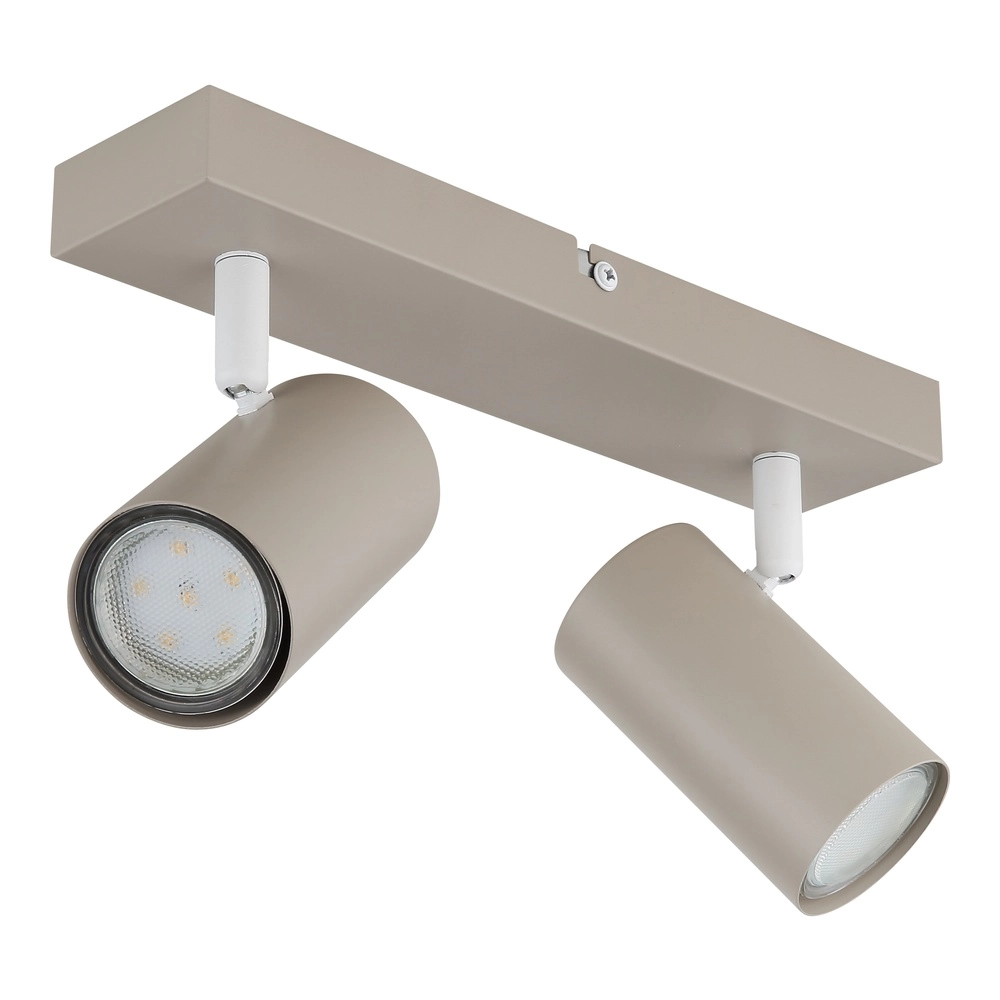 2-lichts plafondspot Robby zand bruin Globo 9007371566457