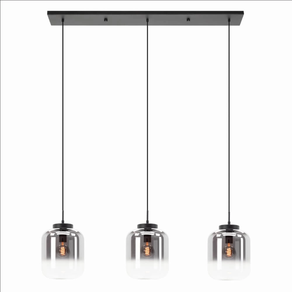 Zwarte hanglamp Bulciago 3-lichts Stars of Light 9008606229277