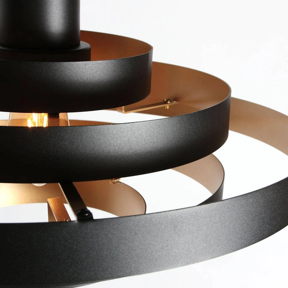 Design hanglamp Halo Cirque zwart Ø 50cm Steinhauer 8712746178333