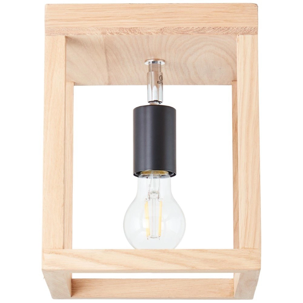 Houten plafondlamp Nerea vitrine hout Brilliant 4004353393617