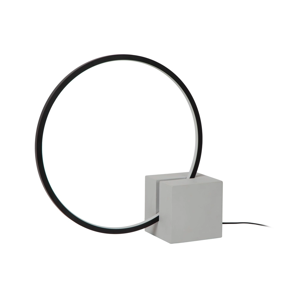 Zwarte tafellamp Cirkelis rond Ø 32cm