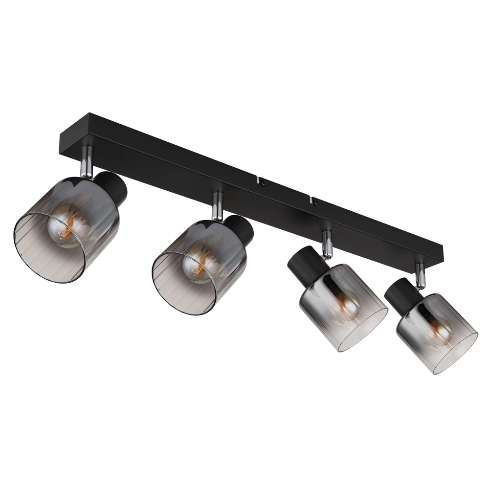 Plafondlamp Jack 4-lichts zwart Globo 9007371519835