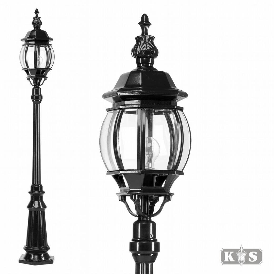 Klassieke buitenlantaarn Janeiro zwart KS Verlichting 8714732502245