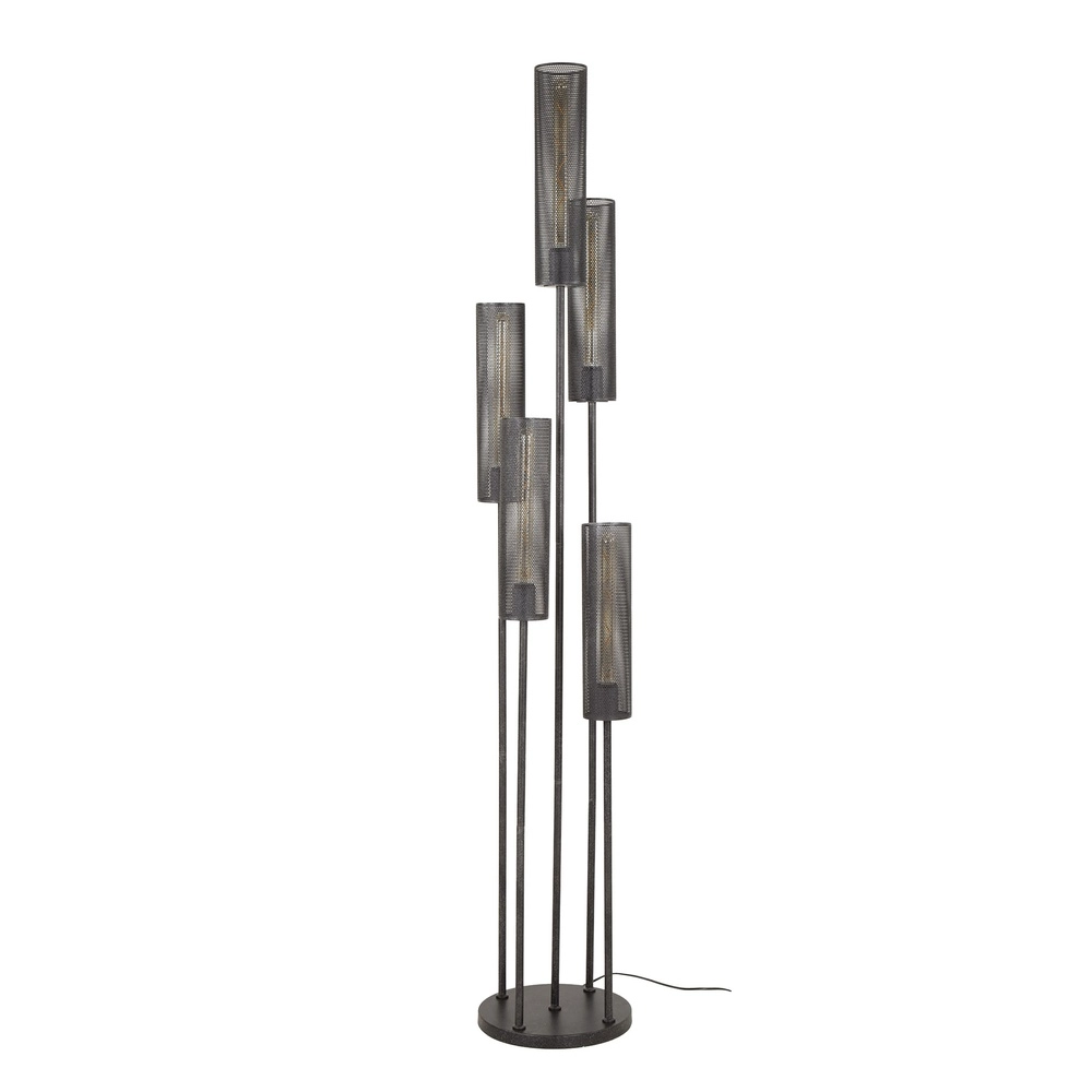 Tube vloerlamp Tube 5-lichts - artic zwart Lyora 8716803511538