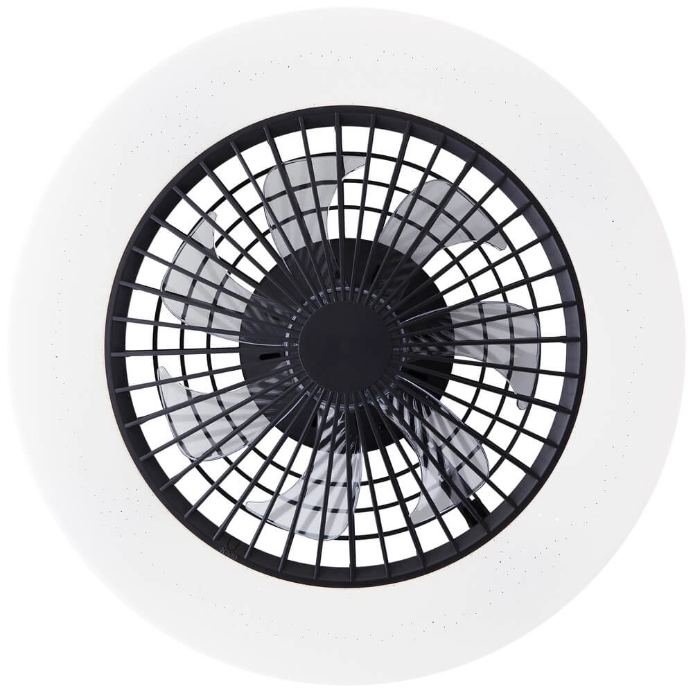 Plafondventilator Siano met lamp - zwart Brilliant 4004353453434