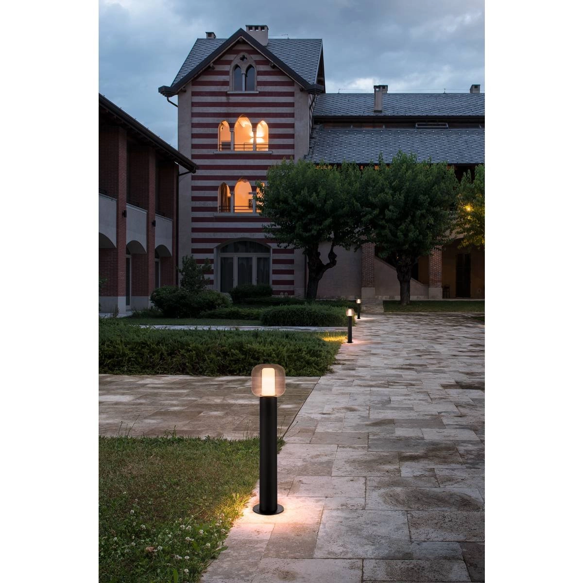 Design staande buitenlamp Ovalisk 75cm antraciet SLV 4024163248303