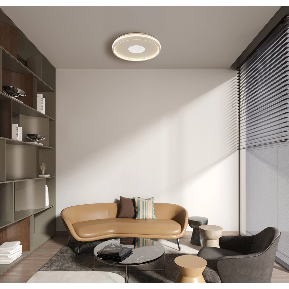 Design plafondlamp Shirley zand bruin Ø 41cm Globo 9007371575350