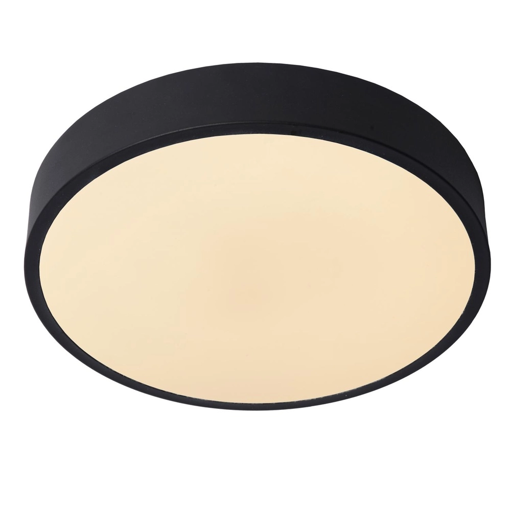 Plafonniere Unar Ø 30cm - 2700K - zwart Lucide 5411212791870