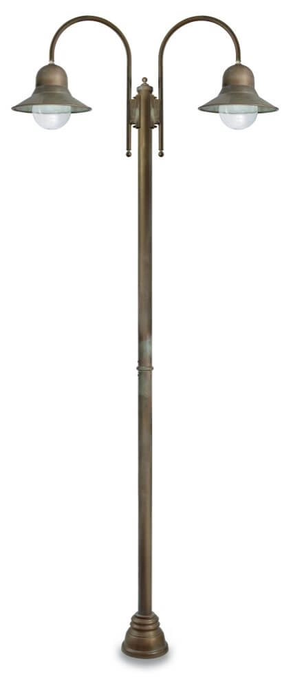 Staande lamp Campanula L - verouderd messing 2-lichts Staande lamp Campanula L - verouderd messing 2-lichts