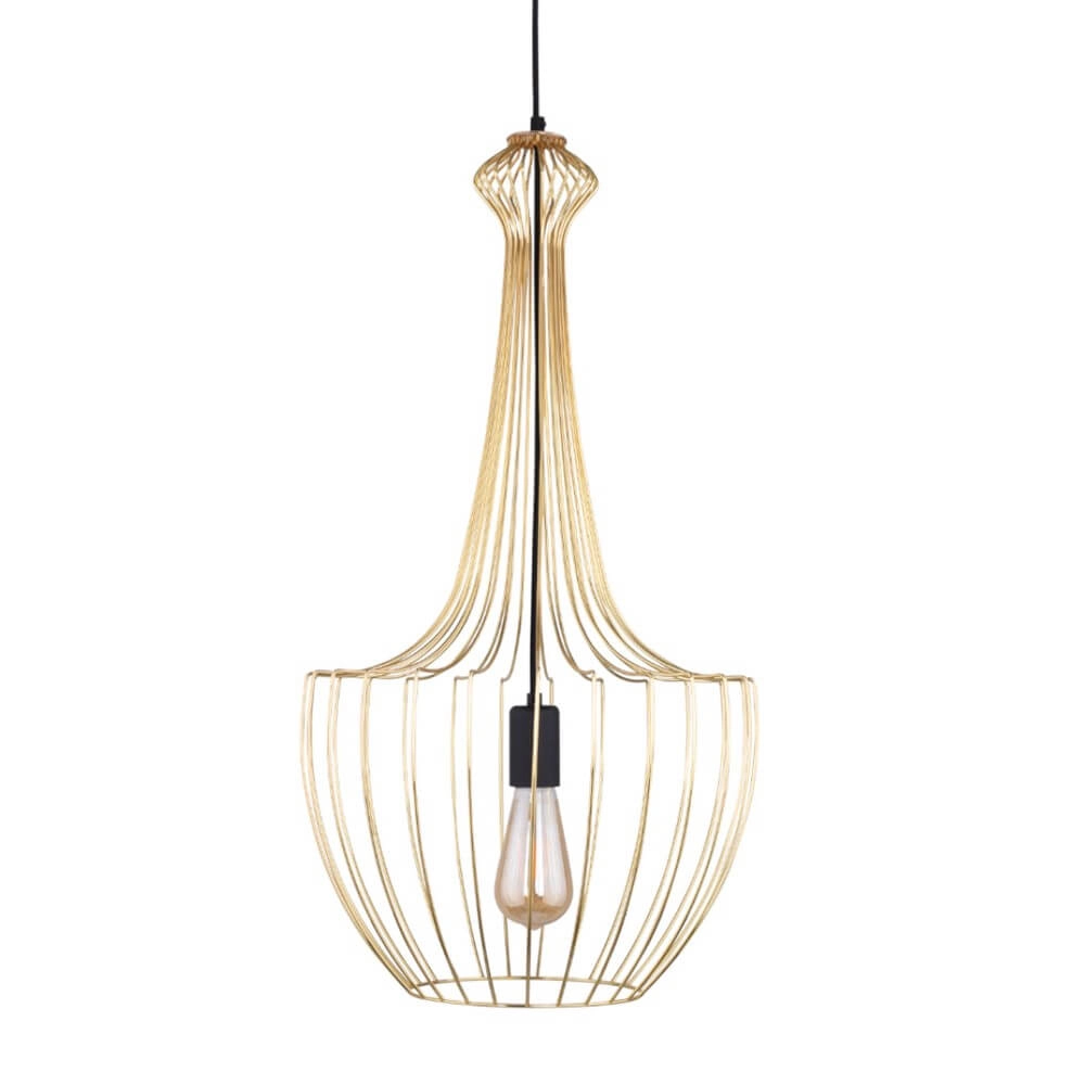 Gouden draadlamp Luksor Ø 37cm Gouden draadlamp Luksor Ø 37cm
