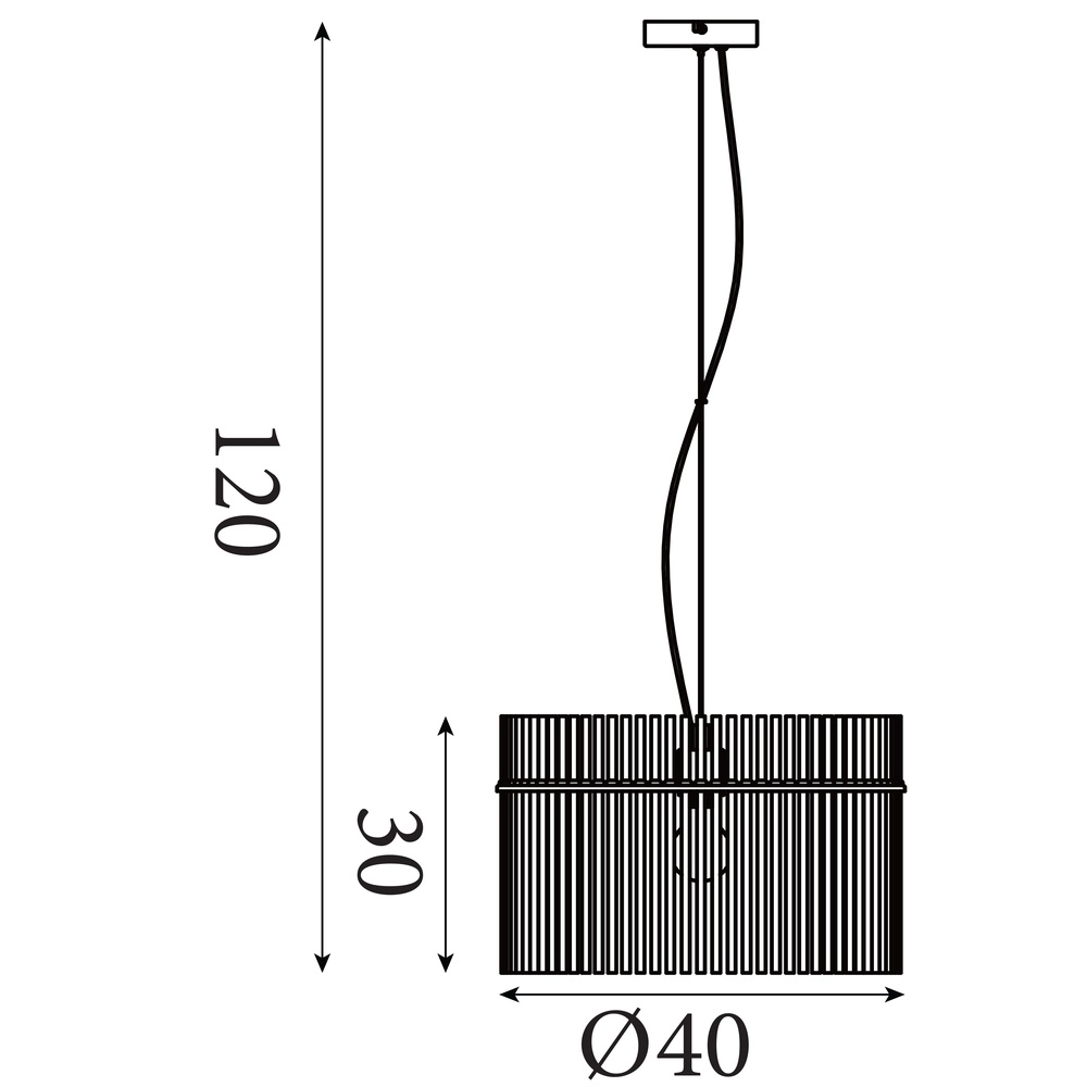 Hanglamp Swizzle Ø 40cm goud Searchlight 5053423305608
