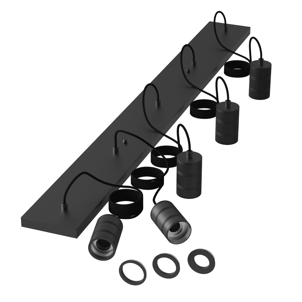 5-lichts hanglamp Pendel