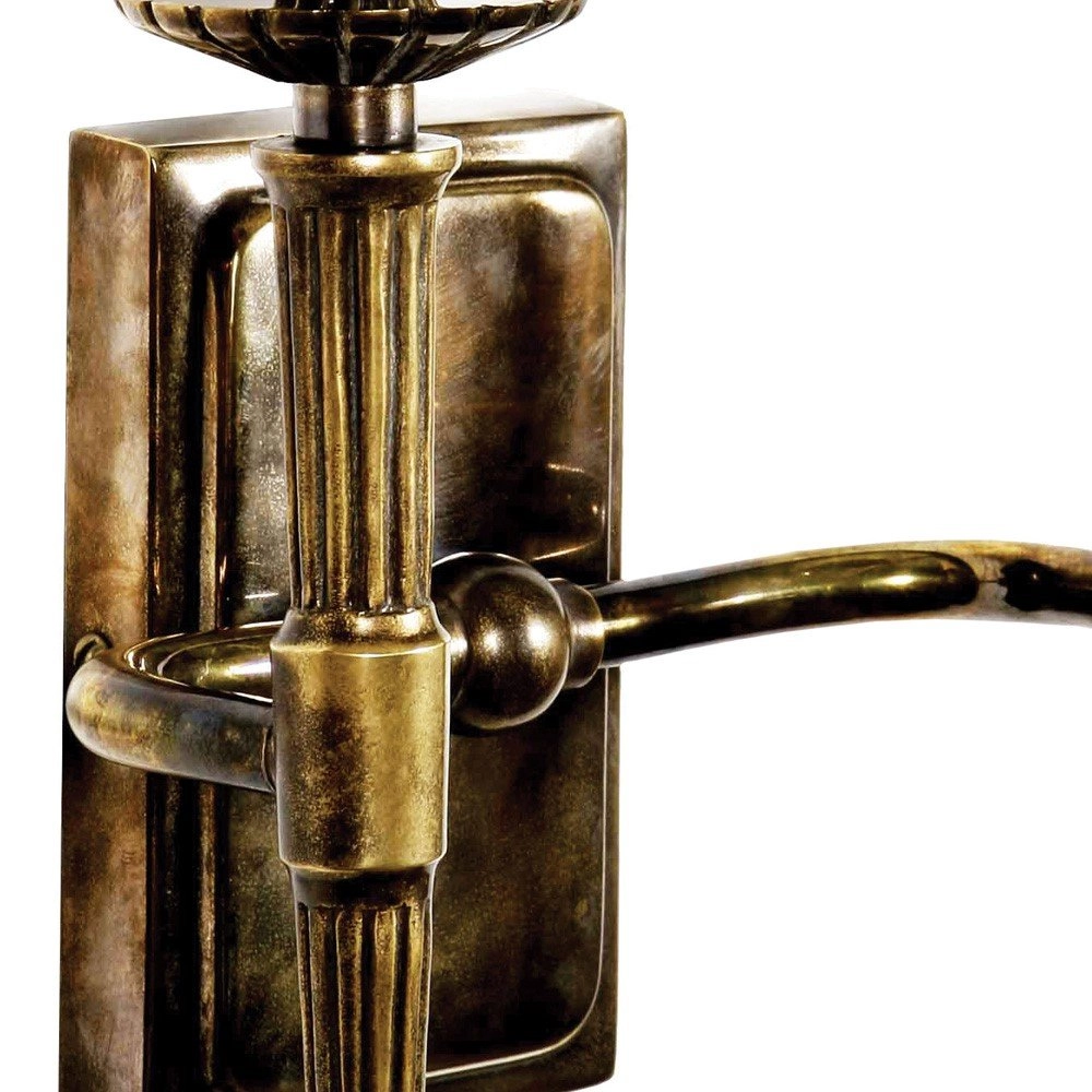 Antieke kandelaar Hampton 2-lichts - antiek koper (ANT) Limehouse