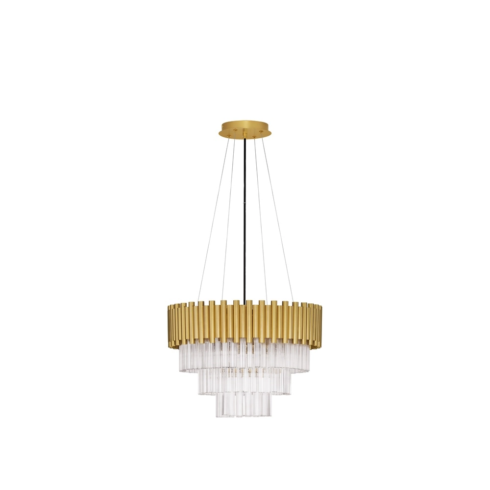 Hanglamp Magnolia goud met kristal Ø 50cm Lyora 5212017435026