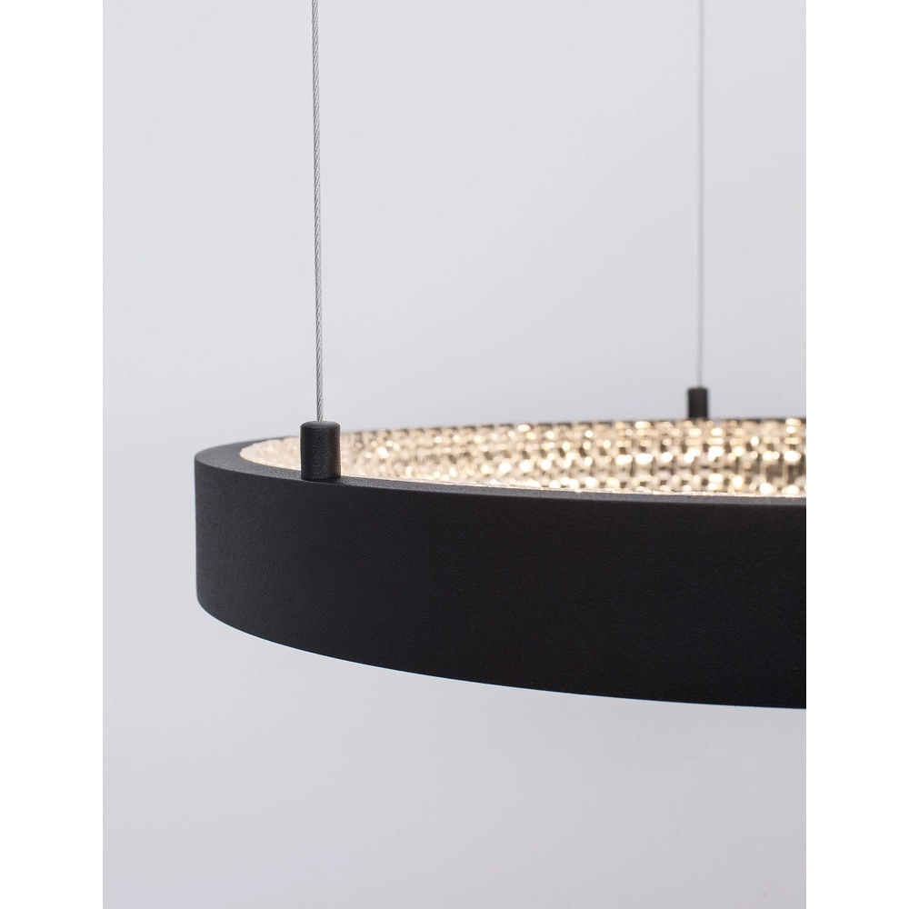 Hanglamp Preston zwart Ø 40cm Lyora 5212017429162