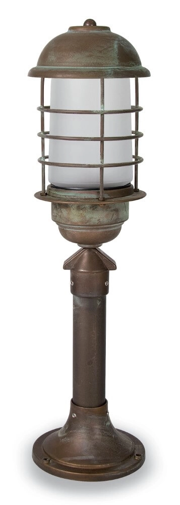 Staande lamp Torcia S - verouderd messing