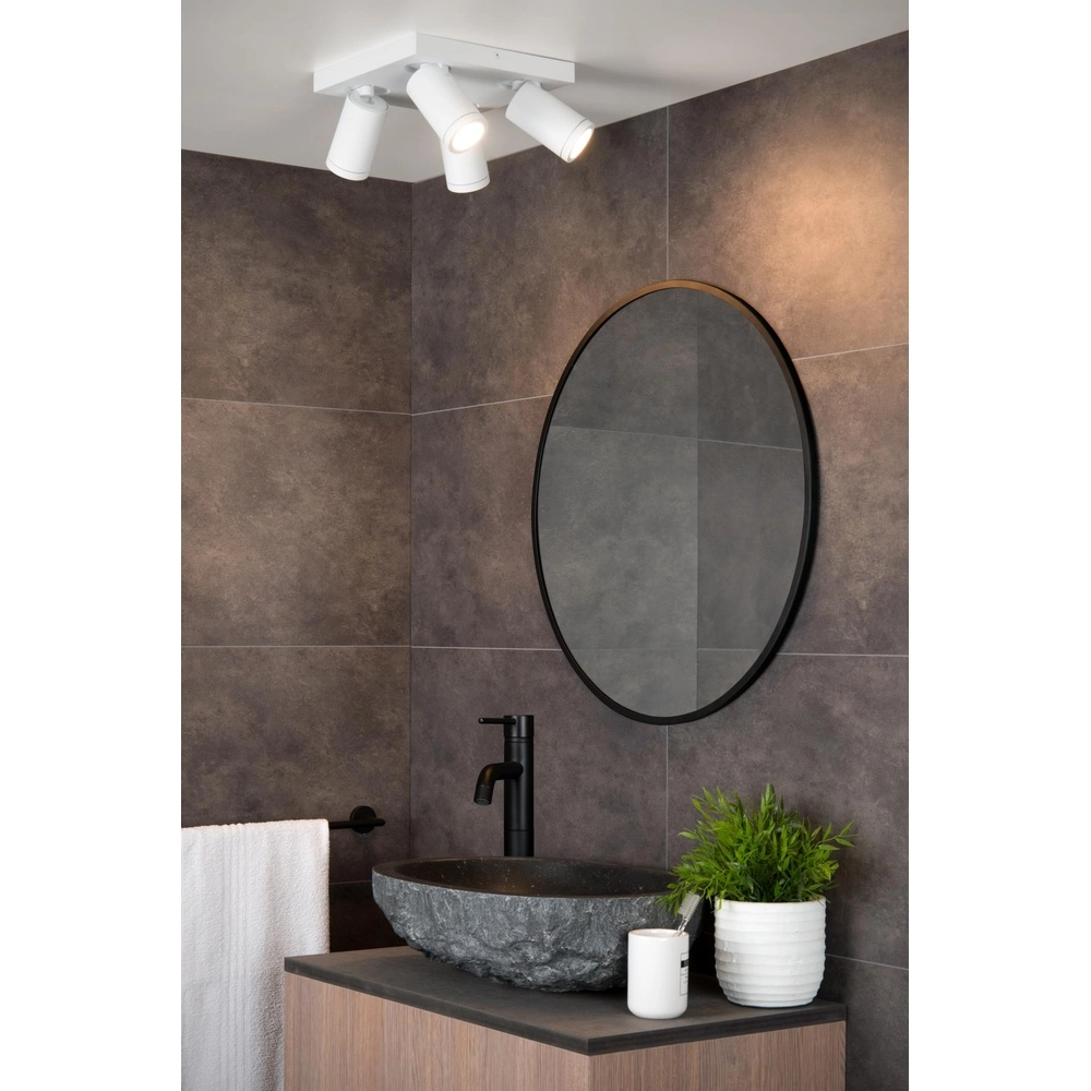 Plafondspot Taylor IP44 4-lichts wit Lucide 5411212092687