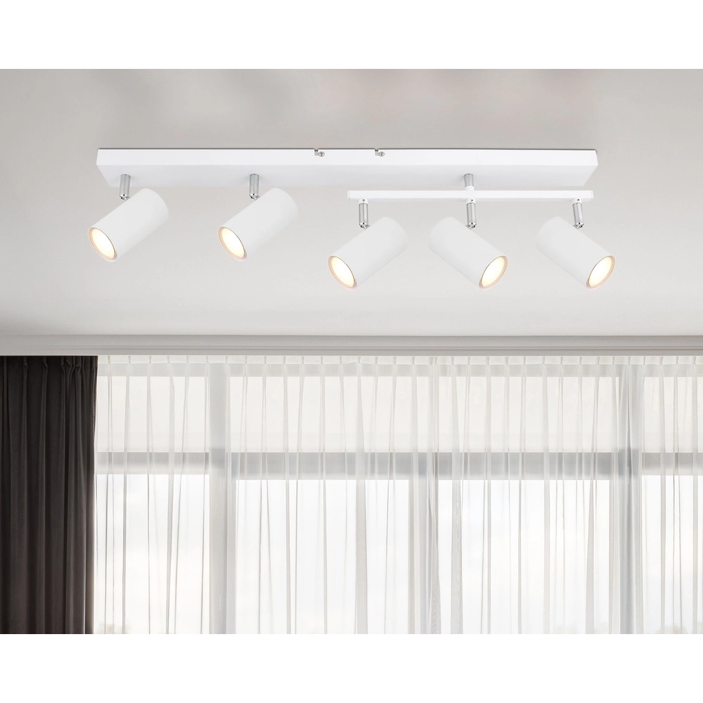 Plafondlamp 5-lichts Robby wit Globo 9007371430581