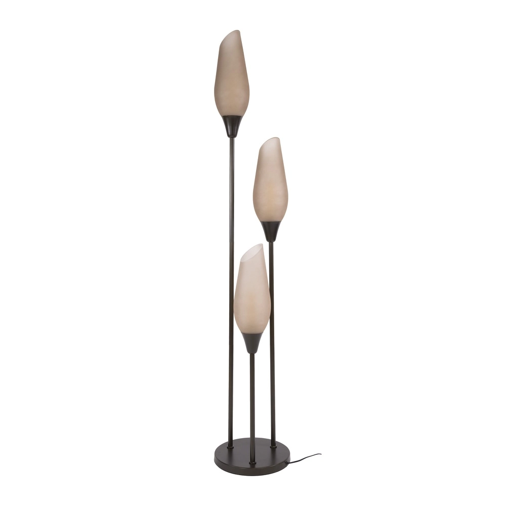 Glazen vloerlamp Cocoon 3x E27 - 168cm - frosted glas Lyora 8716803511873