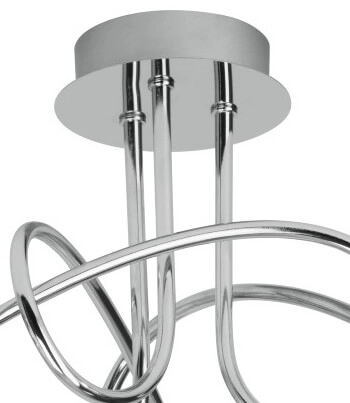 Design plafondlamp Joya 3-lichts grijs Brilliant 4004353216077