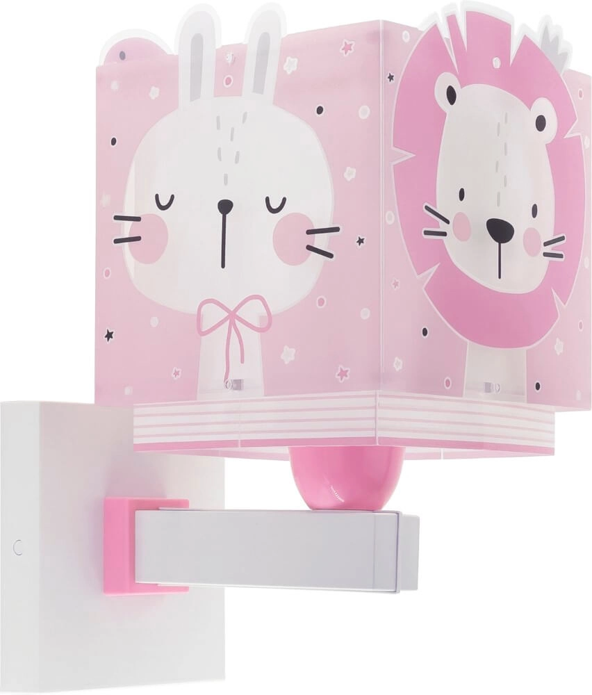 Kinderkamer wandlamp Baby Jungle soft roze Dalber 8420406631196