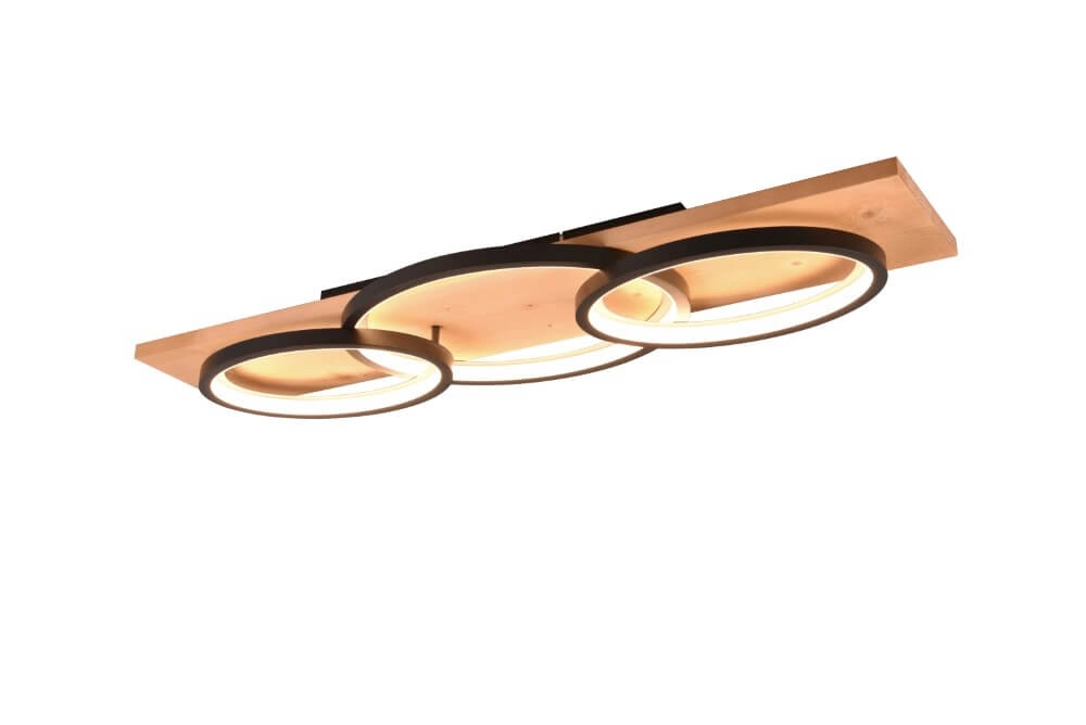 Design plafondlamp Barca zwart Trio 4017807572162