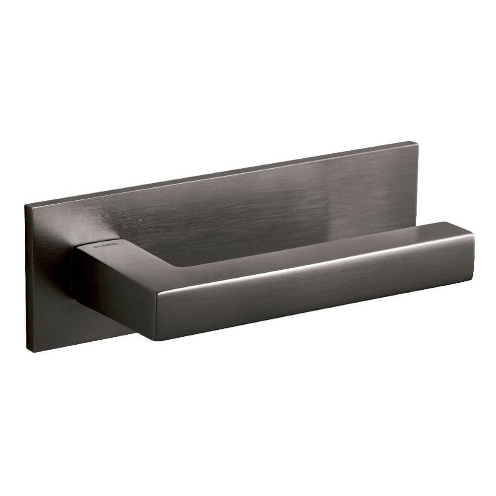 Deurklink ABC horizontaal schild antraciet