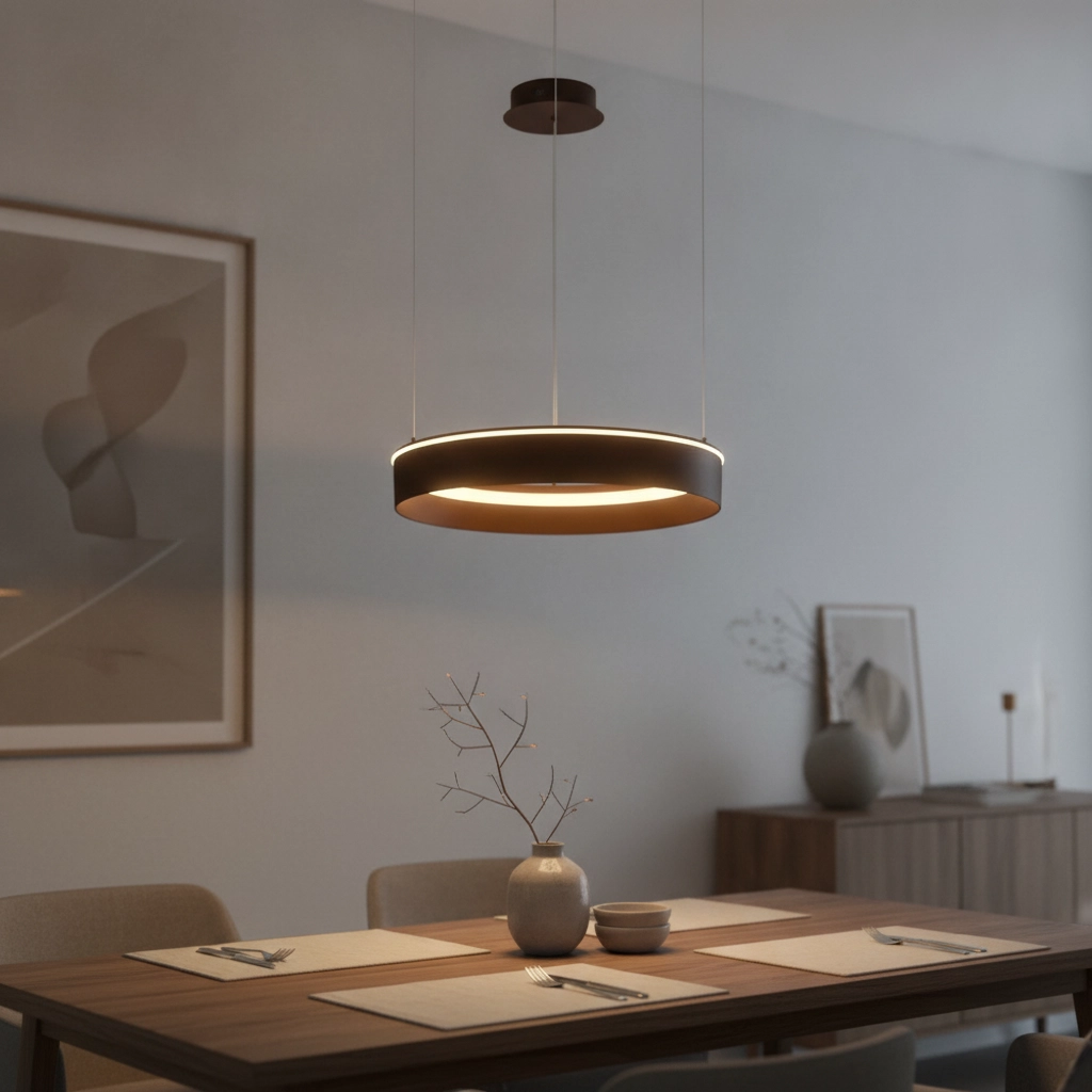 Moderne hanglamp Olivia bruin Ø 60cm