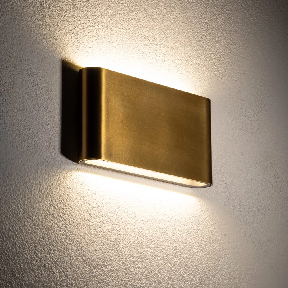 Brass wall lamp Semi M LED 17.5cm Lyora 5903139113663