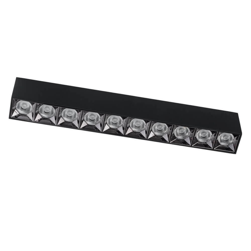 Zwarte opbouwspot Midi Led 10x1 leds - 3000K Lyora 5903139100564