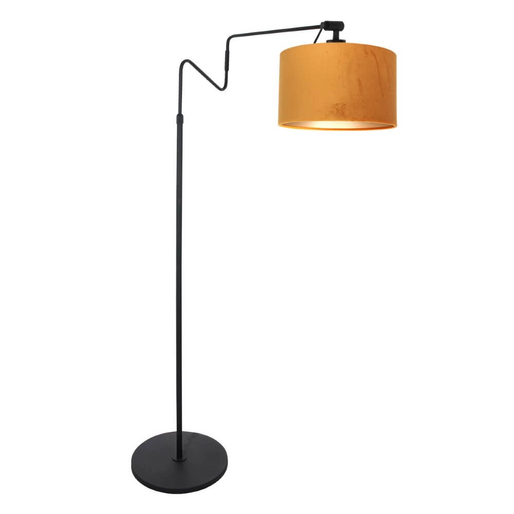 Staande leeslamp Linstrom met gouden kap Staande leeslamp Linstrom met gouden kap