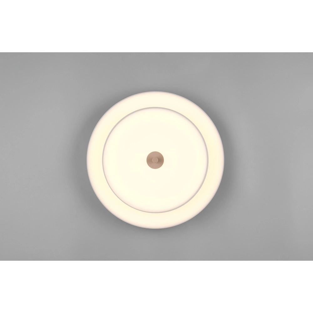 Moderne plafondlamp Keaton wit Ø 40cm Trio 4017807653700