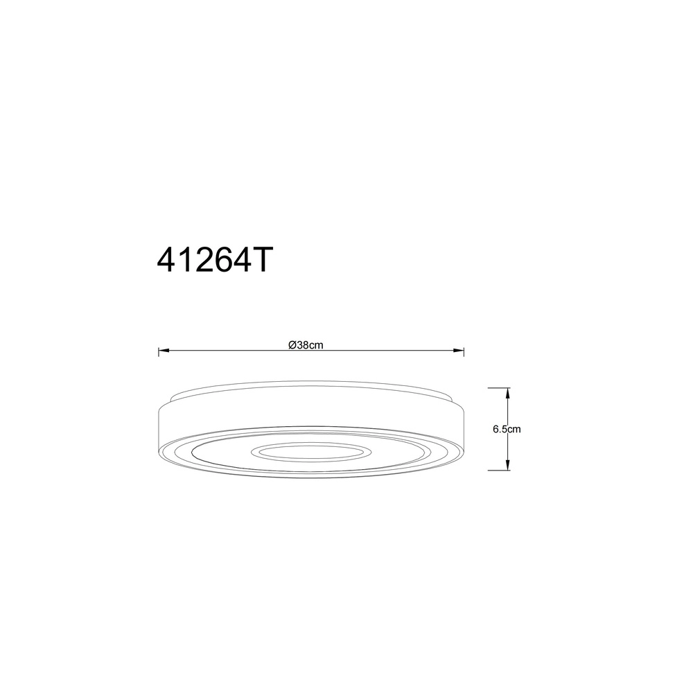 Plafonniere Astania wit Ø 38cm Globo 9007371515332