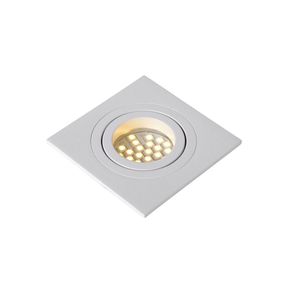 Inbouwspot Tube vierkant wit Lucide 5411212220899