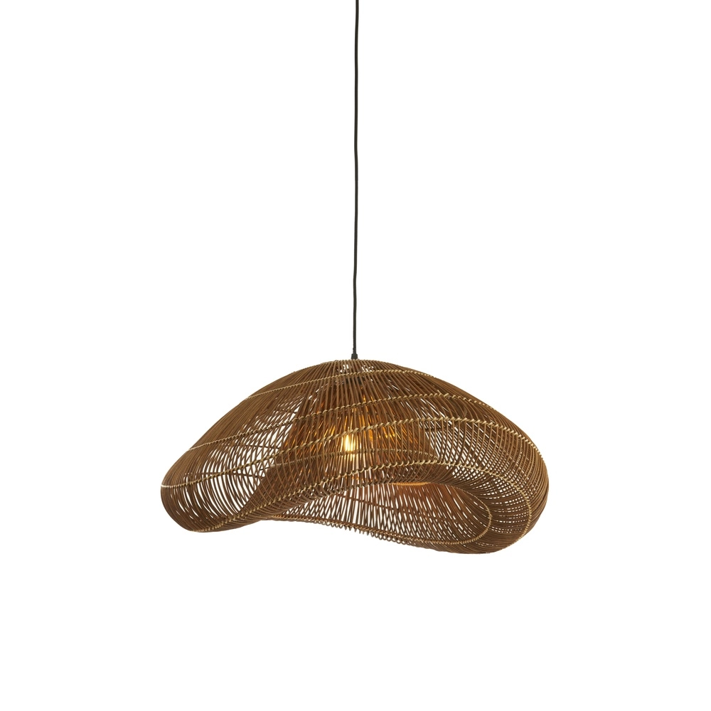 Rotan hanglamp Janzur Ø 65cm - donkerbruin Light & Living 8717807820565