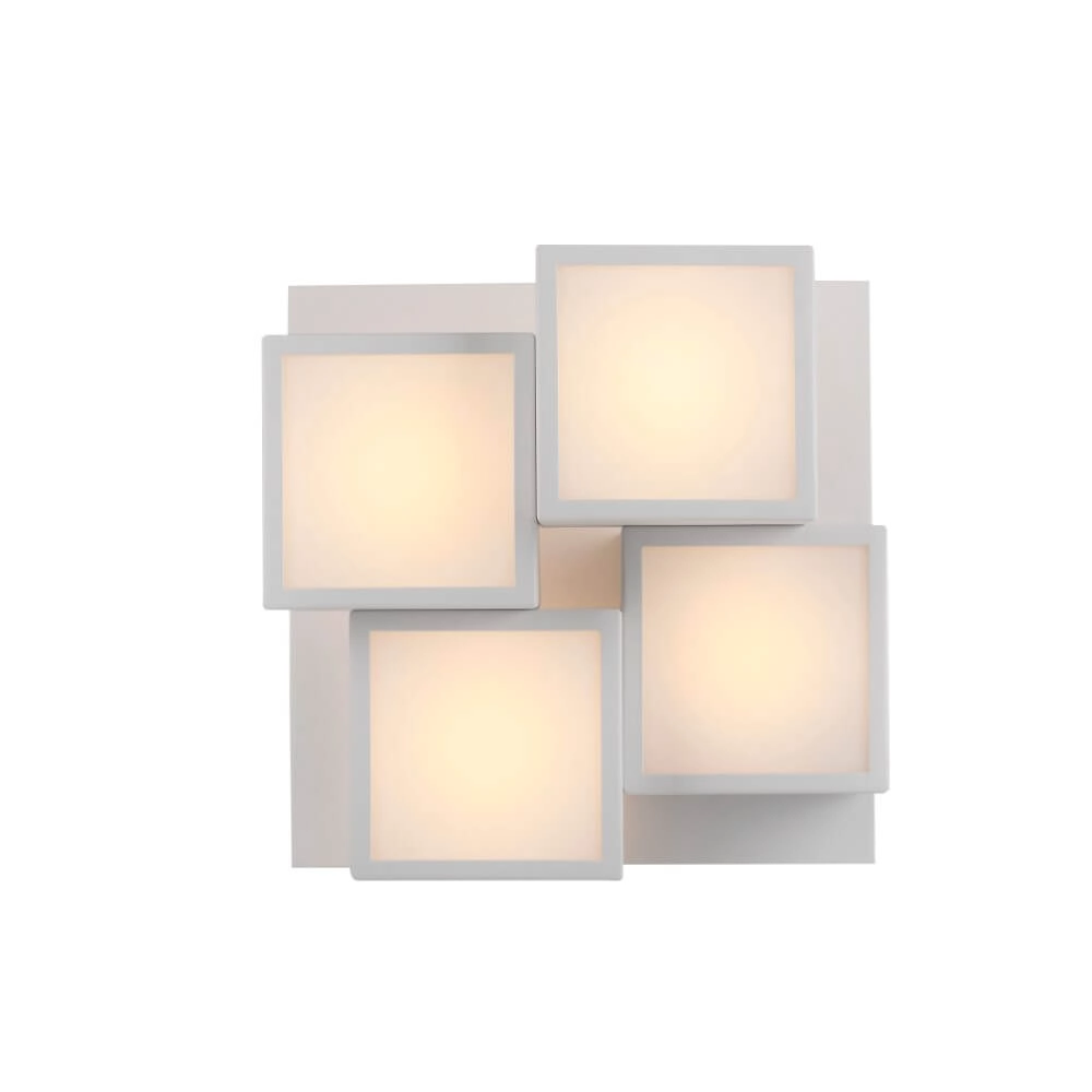 Witte plafondlamp Tetris wit Just Light 4043689004545
