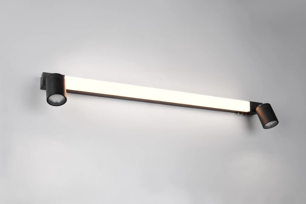 Spiegellamp Enrico 90cm - zwart Trio 4017807615654