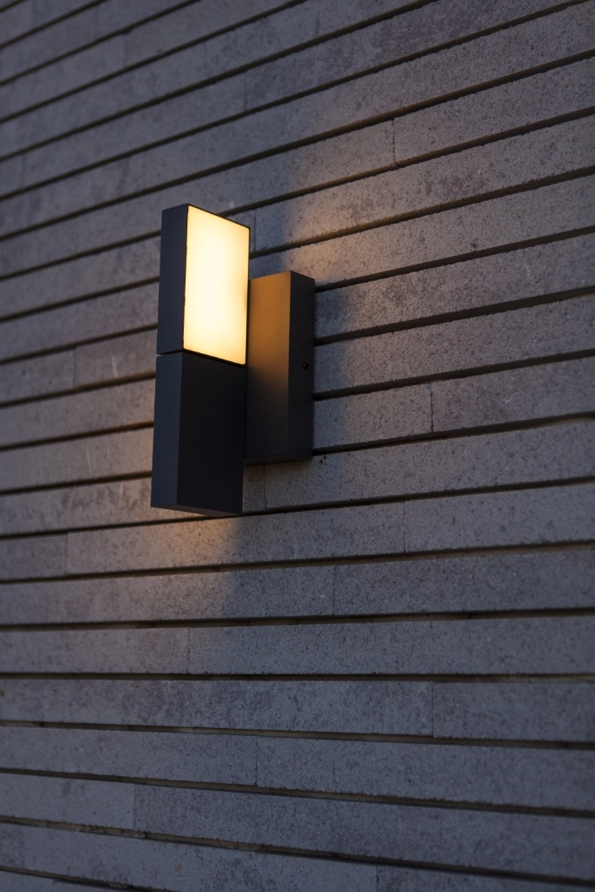 Unieke wandlamp Twisto grijs Lutec 6939412018157