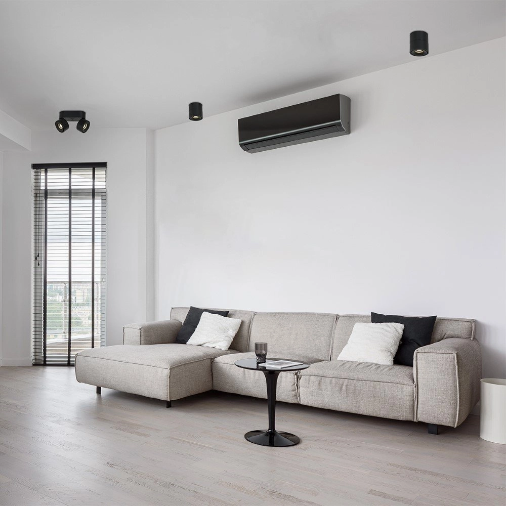 Strakke opbouwspot Fez Black zwart Steinhauer 8712746132496