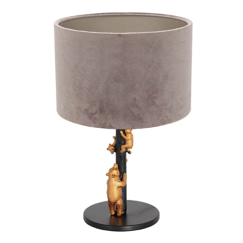 Design schemerlamp Animaux met grijs velvet Steinhauer 8712746151909
