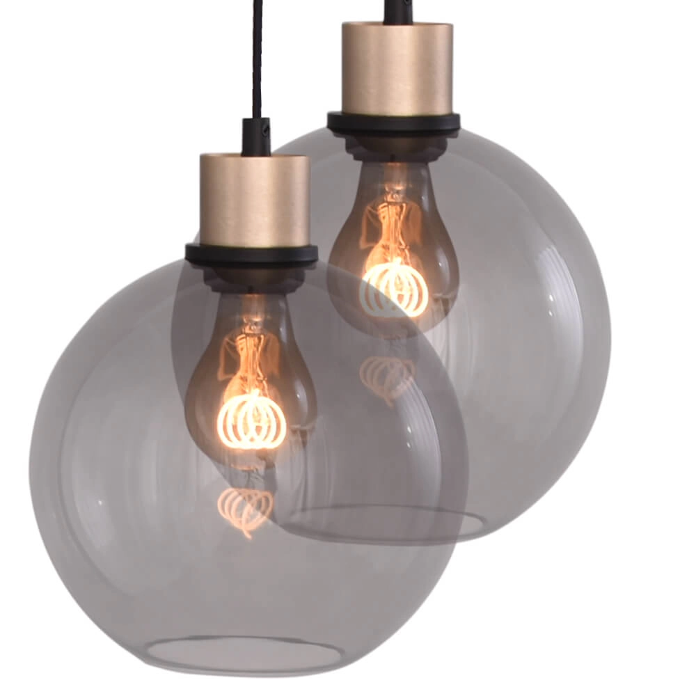 Hanglamp ovaal Lazise Oval 8x Ø 20cm goud Masterlight 8718121303154