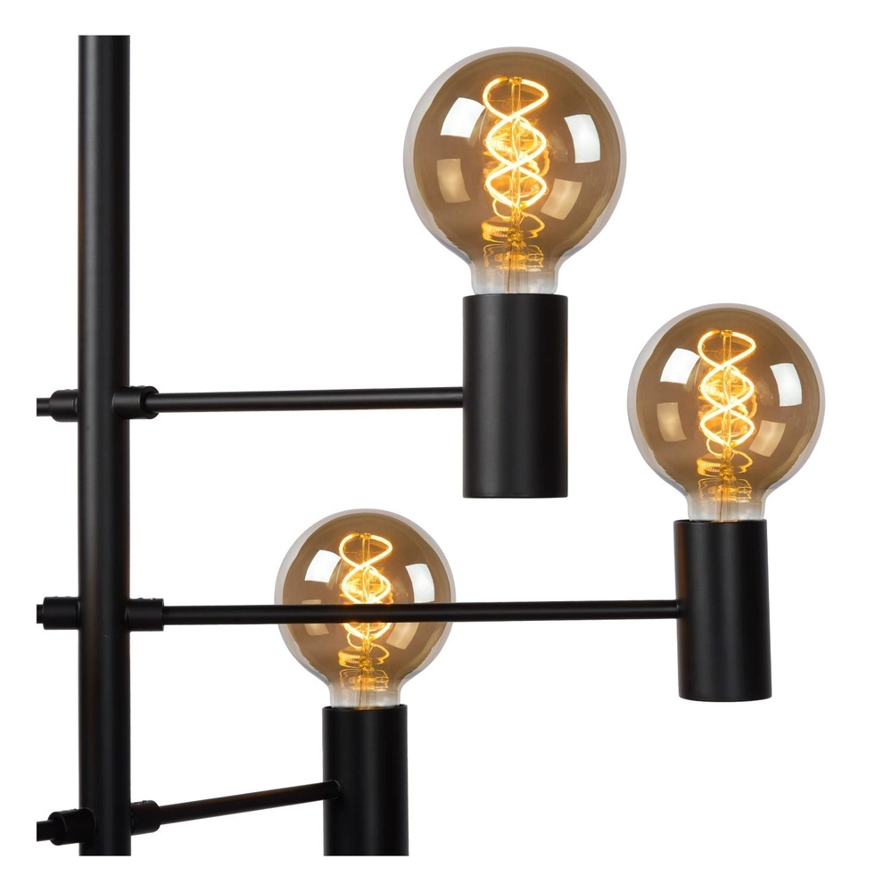 Hanglamp Leanne 10-lichts zwart Lucide 5411212211101