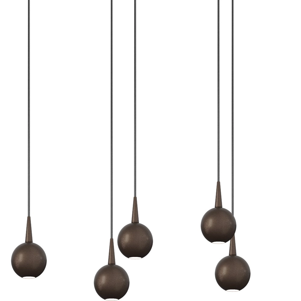 8-lichts hanglamp Talana 130cm cacao bruin Ø 6cm DTW Masterlight 8718121389196