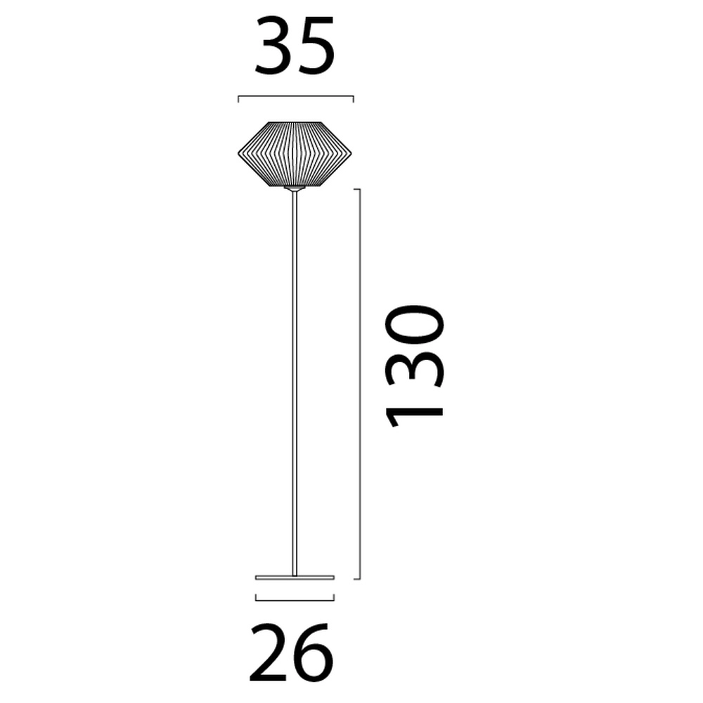 Schemerlamp Bicono met touw kap Ø35cm Masterlight 8718121352817