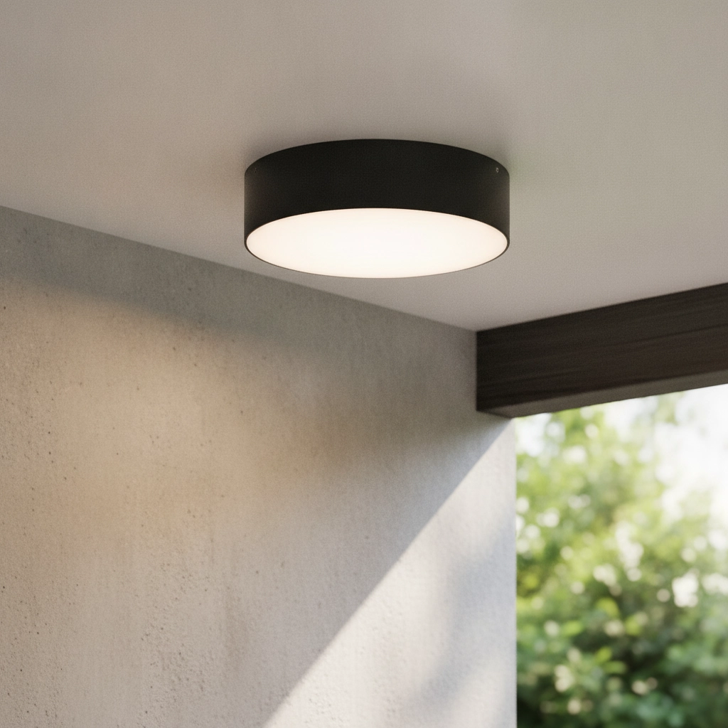 Ronde plafondlamp Judi Ø 21cm antraciet