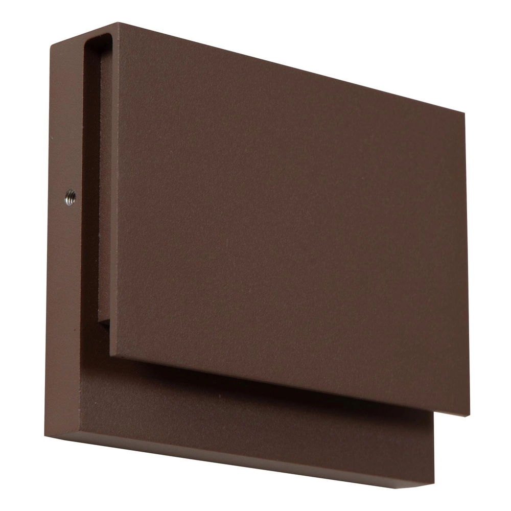 Strakke wandlamp Lomar 6W - 2700K roestbruin