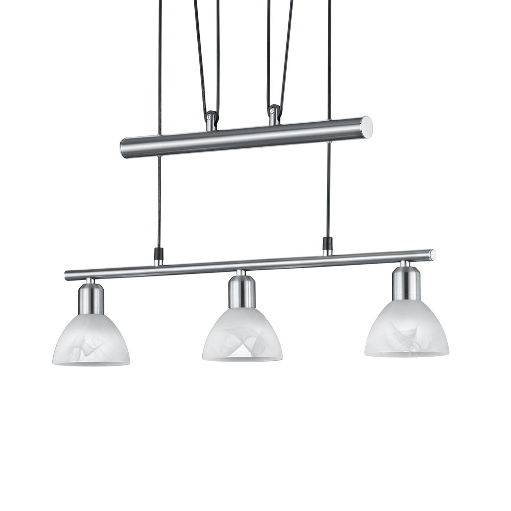 Design hanglamp Levisto 3-lichts nikkel Trio 4017807281750