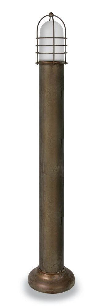 Staande lamp Torcia L - wit glas