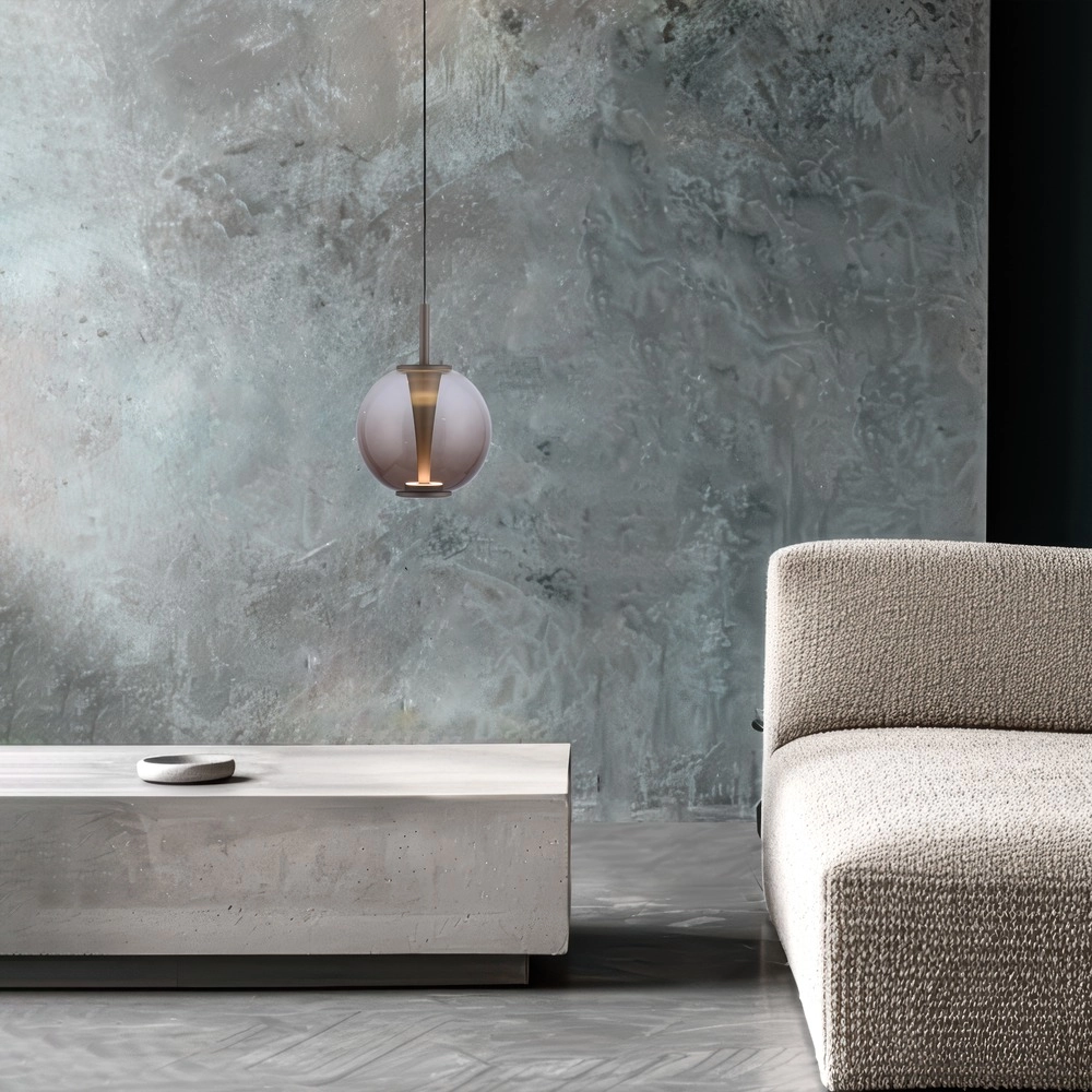 Led hanglamp Pure Infinity met amber glas - Ø 18cm Paul Neuhaus 4012248399040