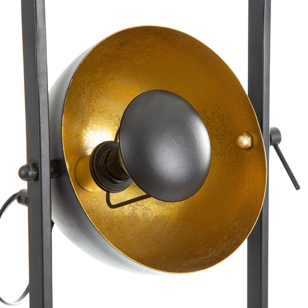 Vloerlamp Ole zwart met goud Globo 9007371519422